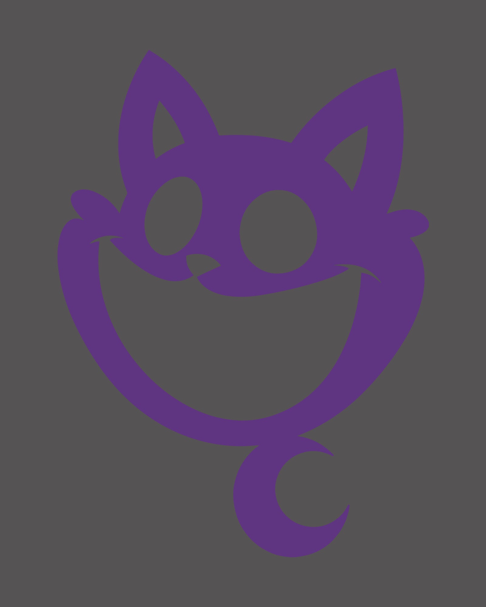 image on shirt: catnap's face with moon charm