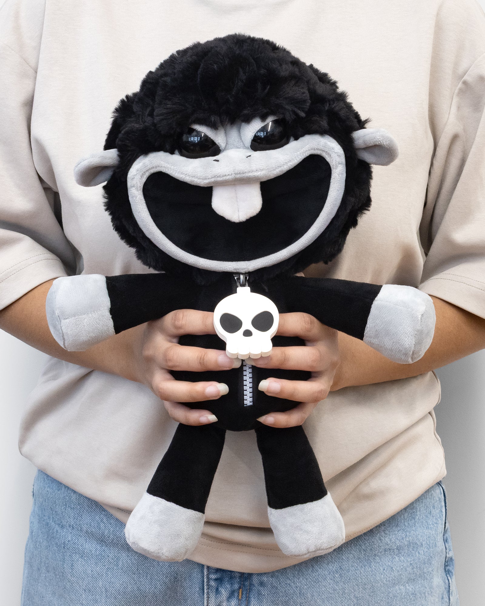 baba chops nightmare critters plush being held for size