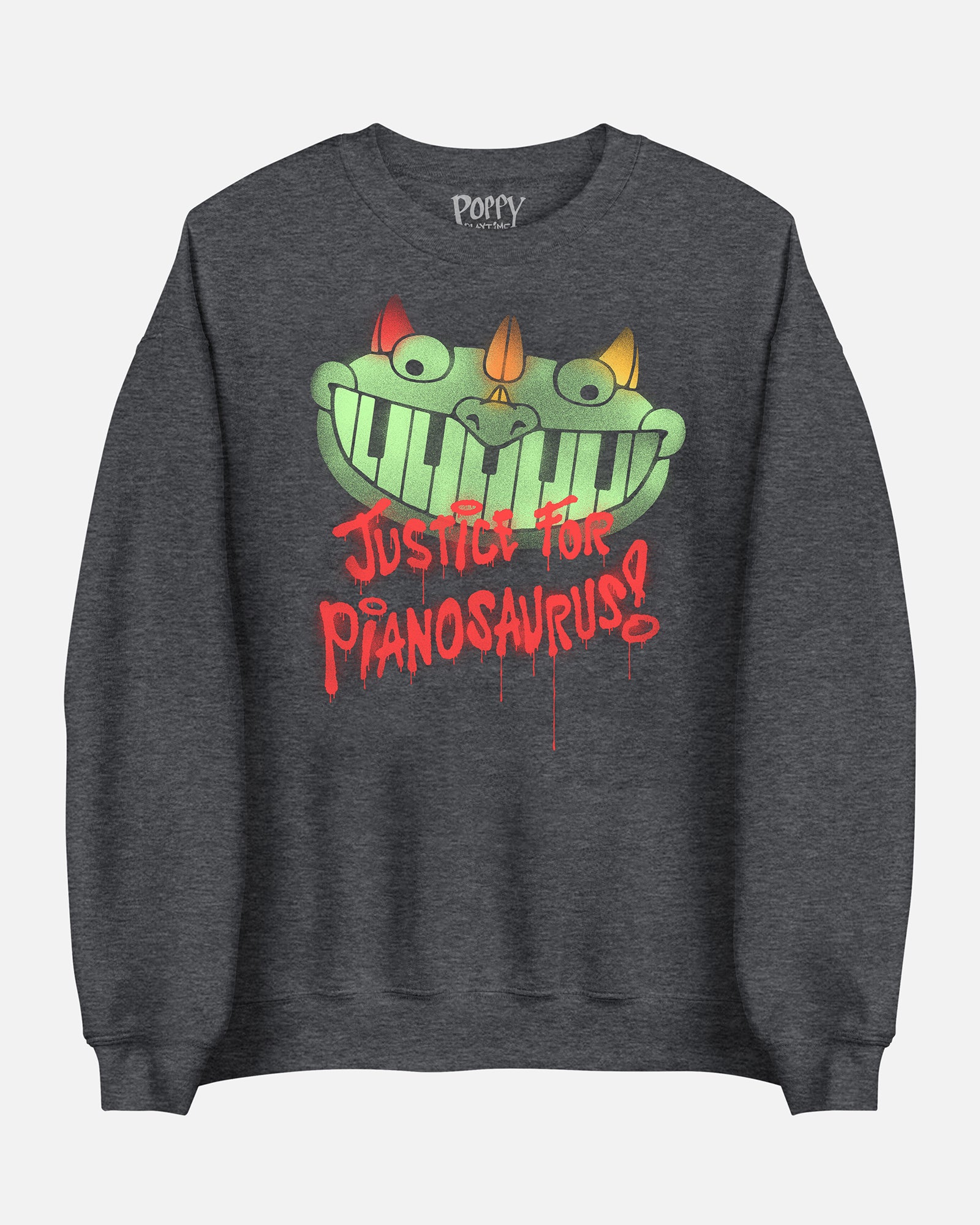 justice for pianosaurus crewneck