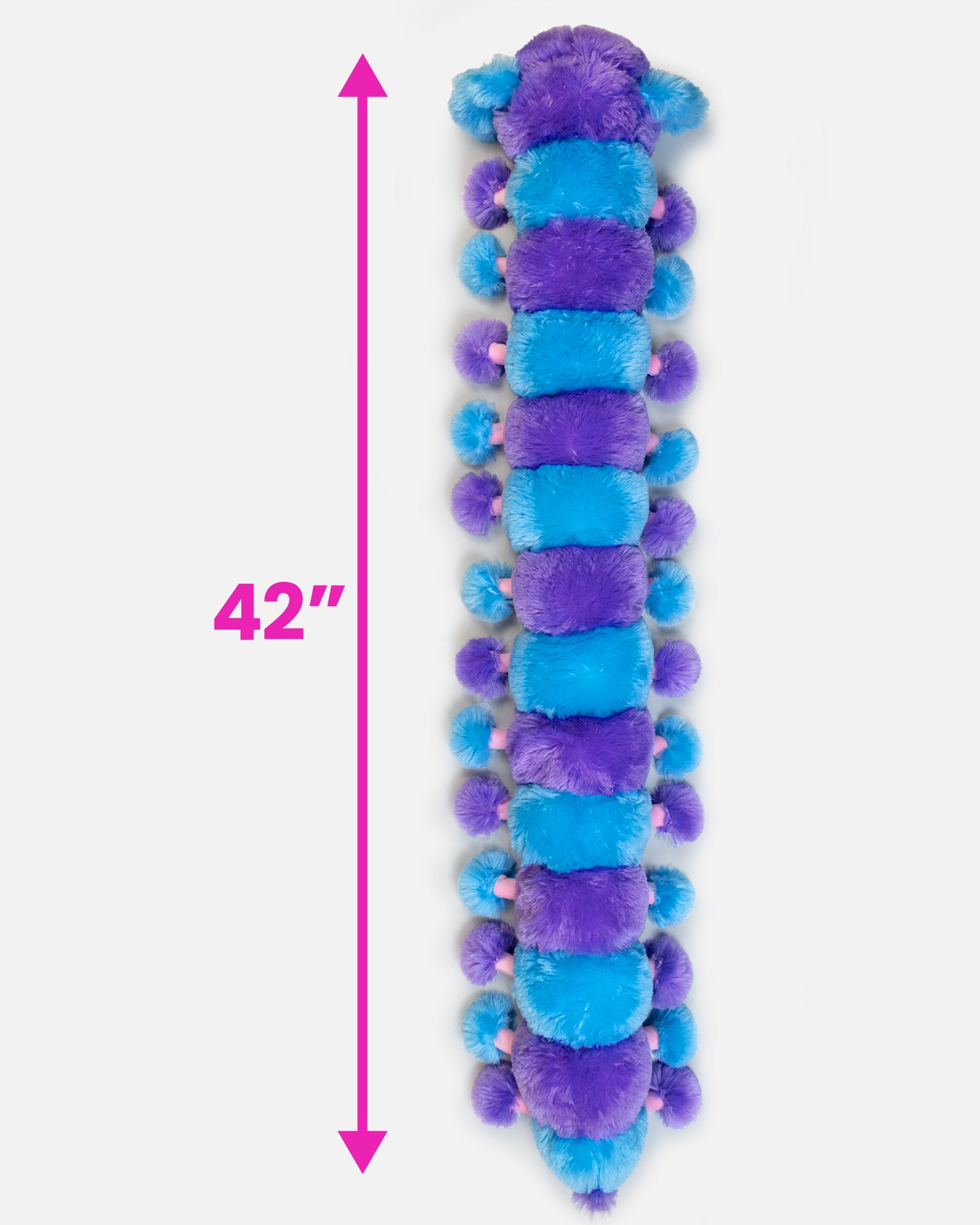 showing length of plush. text: 42"