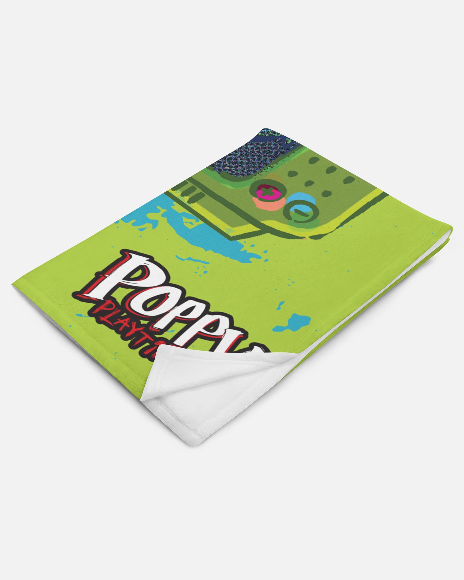 huggy wuggy tv blanket folded up.