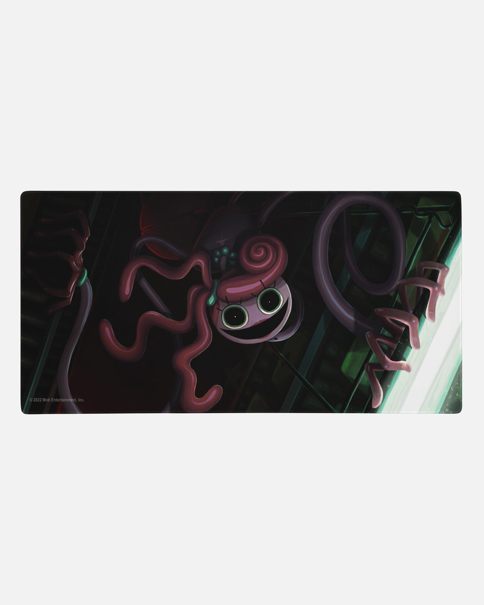 mommy longlegs gamer mousepad. image: scary mommy longlegs crawling down grabbing light.