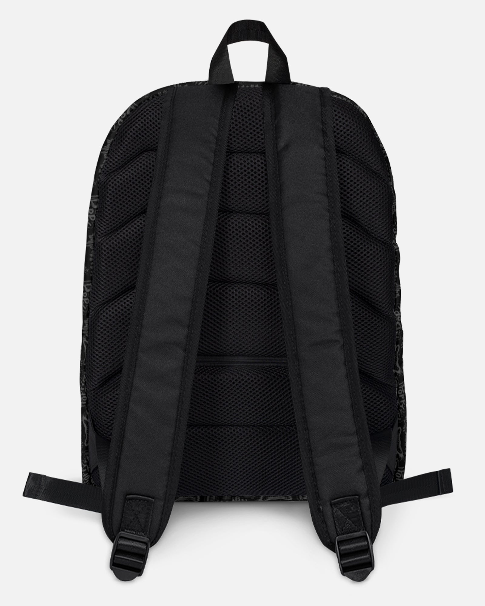 backpack back. two straps. mesh back.