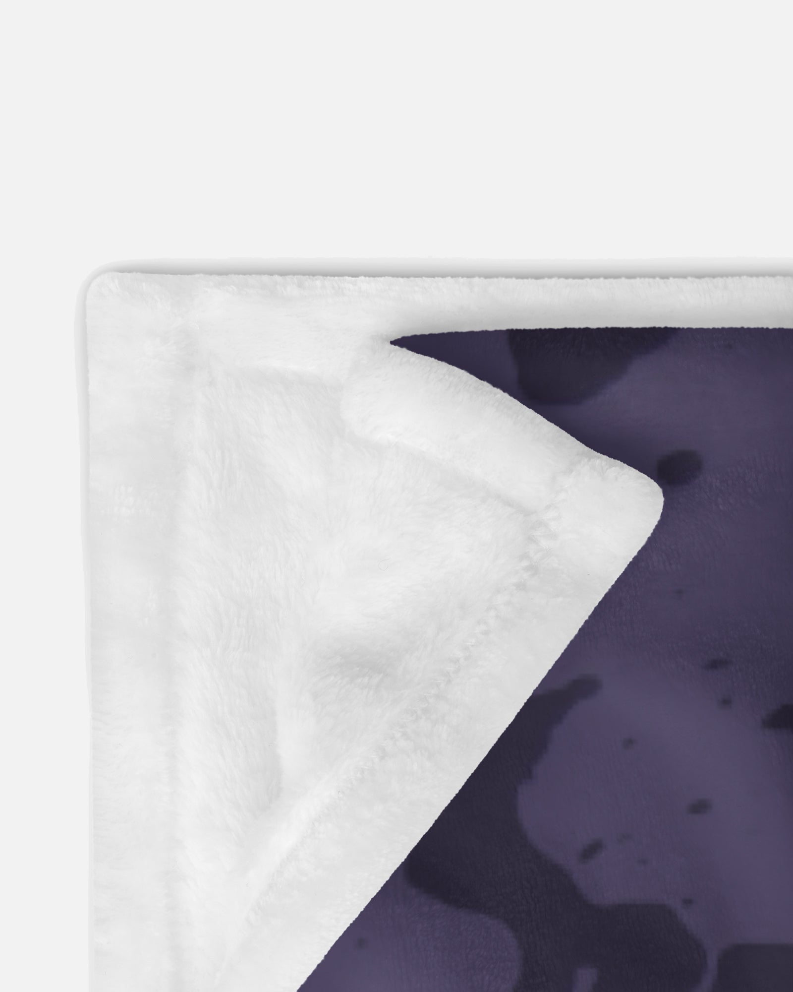 monster catnap good night throw blanket showing underside. soft material.