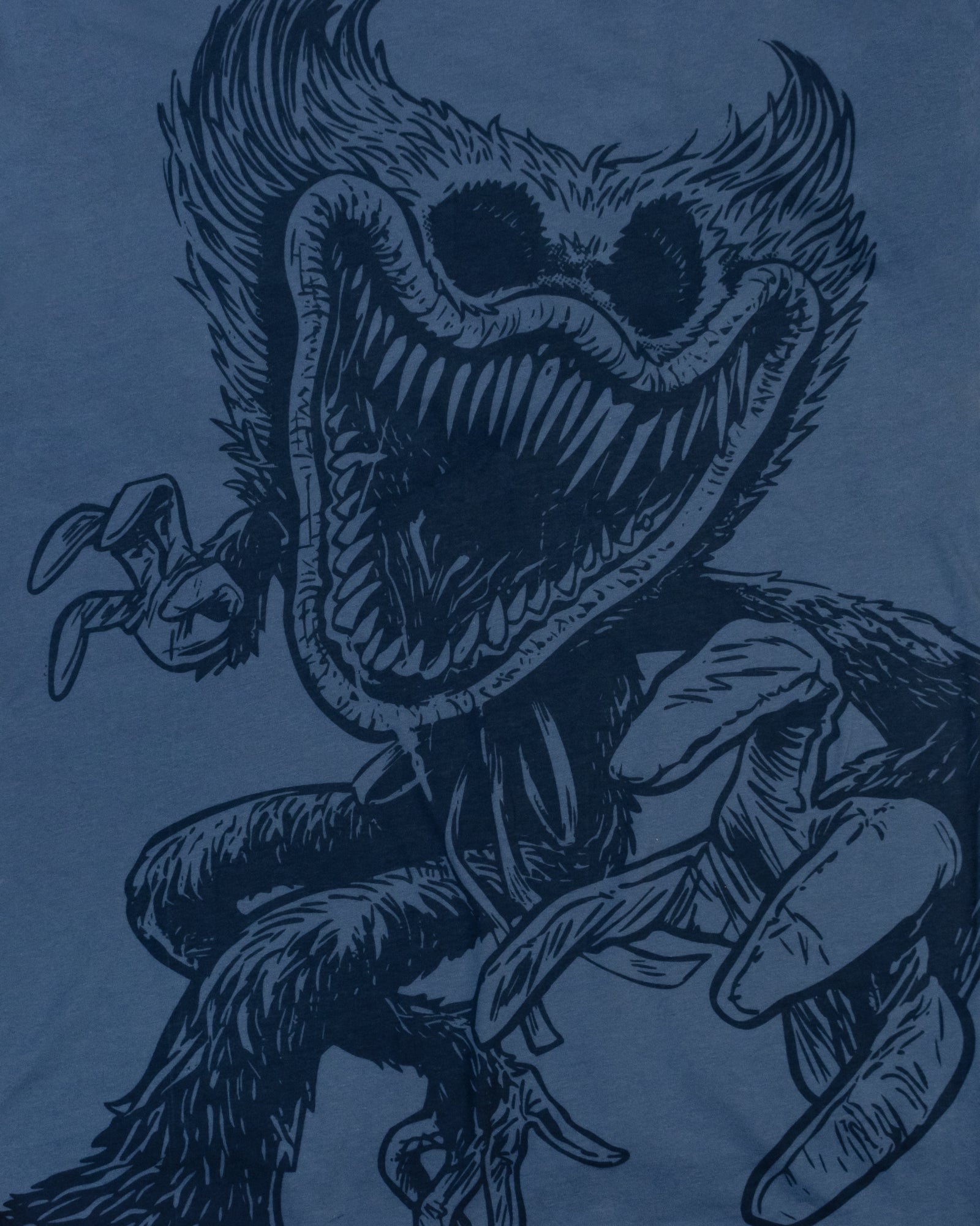 image on shirt: nightmare huggy wuggy