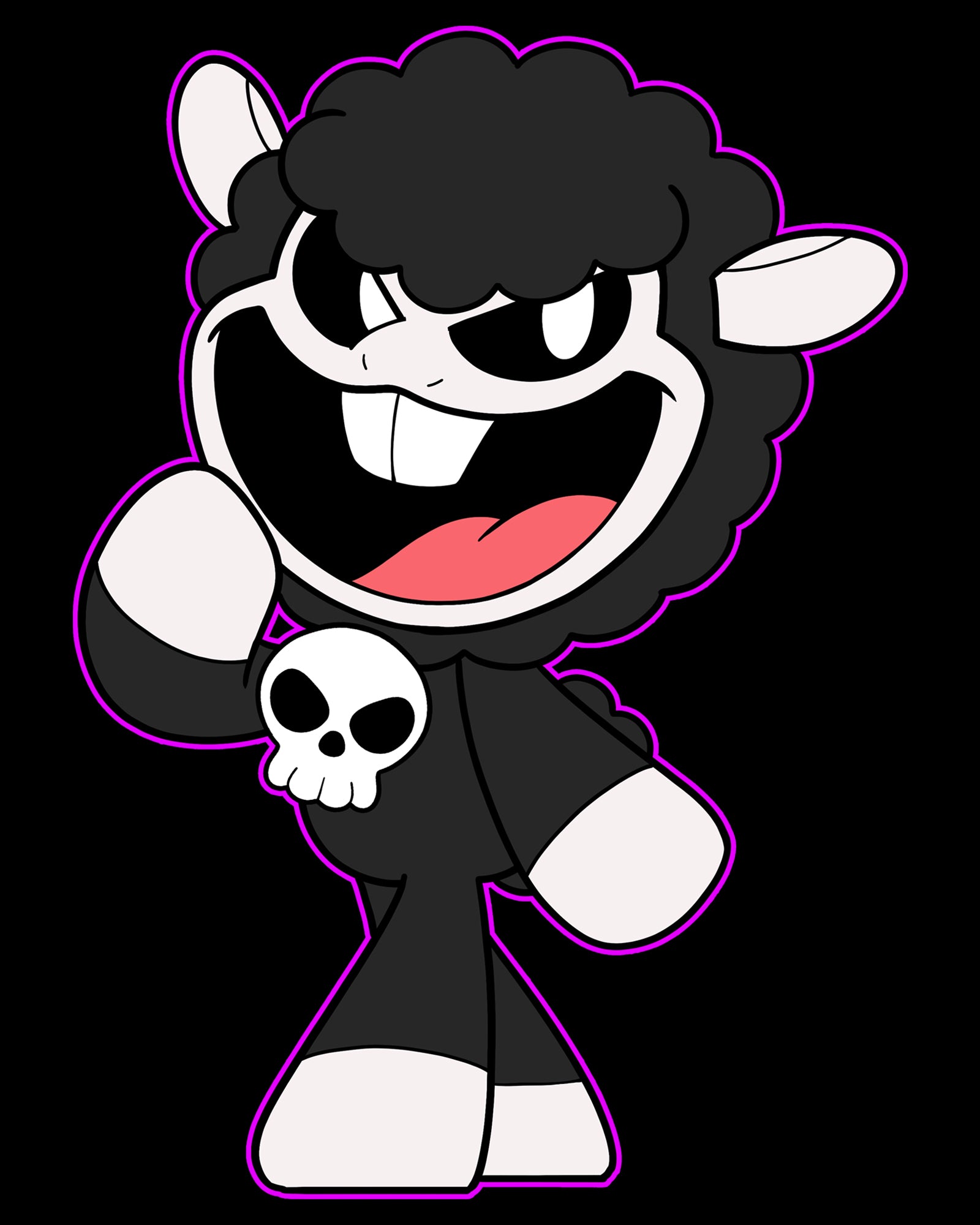 image on shirt: baba chops sheep