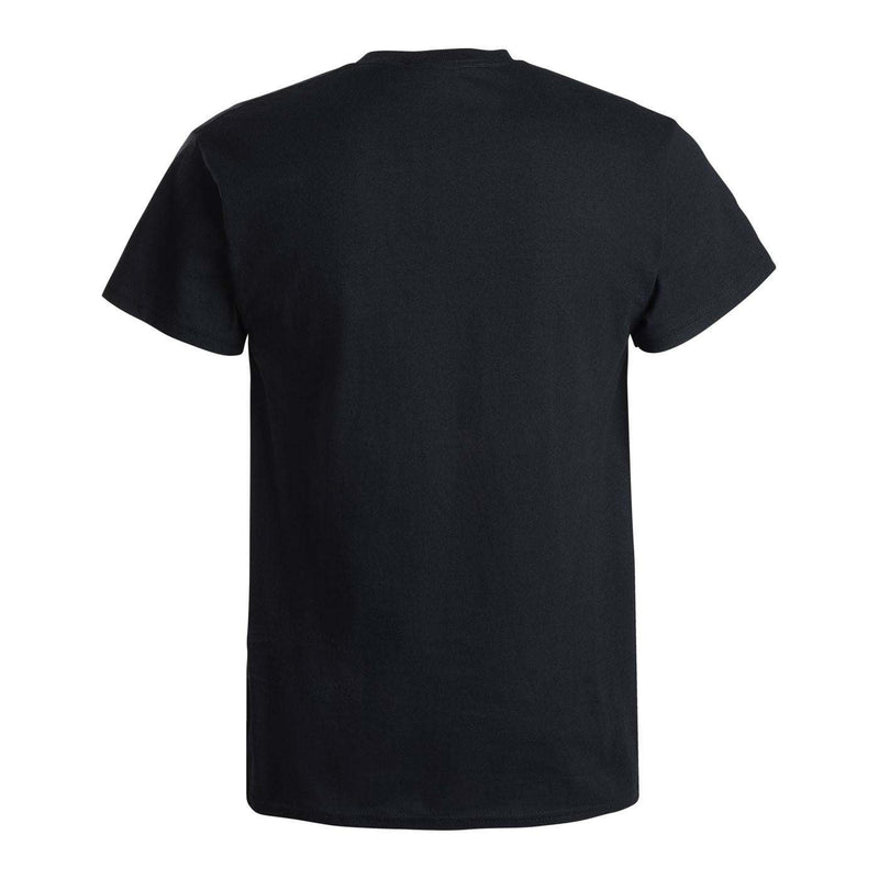 a black shirt back view.