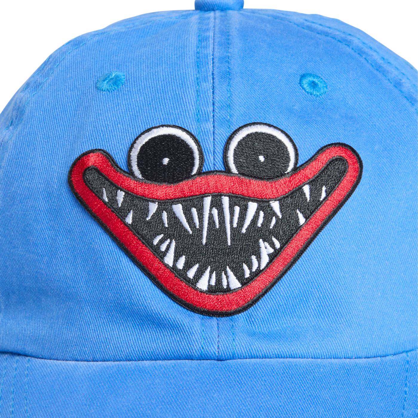 Close up shot of embroidered huggy wuggy design.