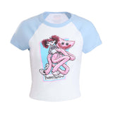 Hold On Kissy Crop Tee | Poppy Playtime