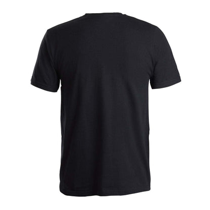 back view if a black shirt.