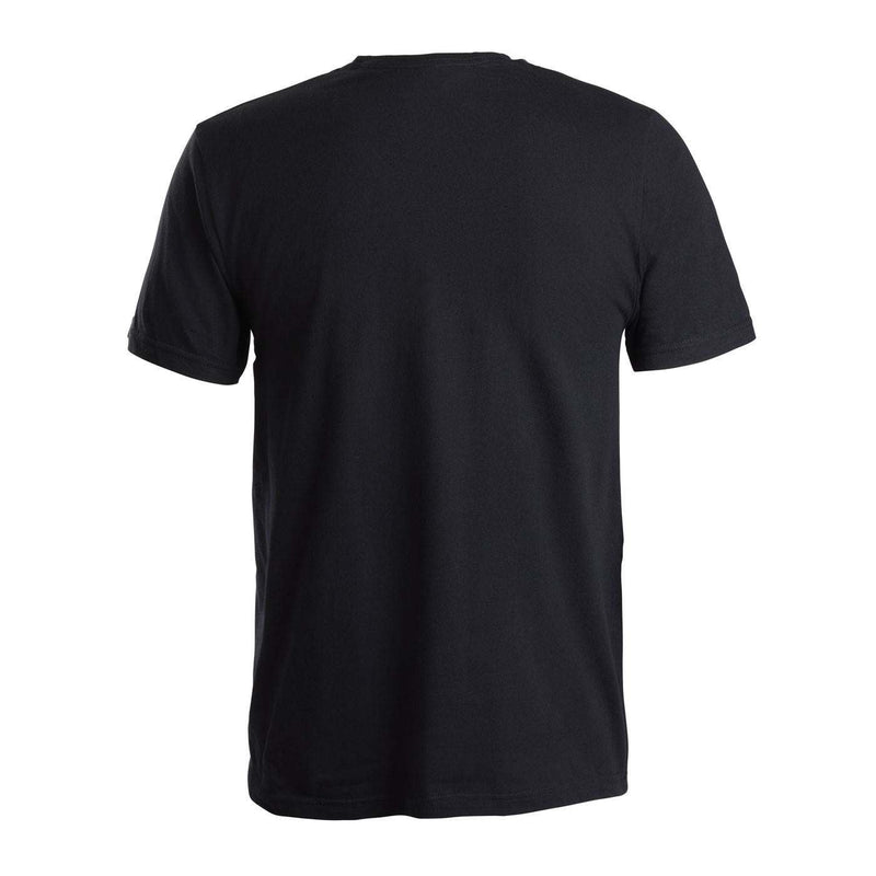 back view if a black shirt.