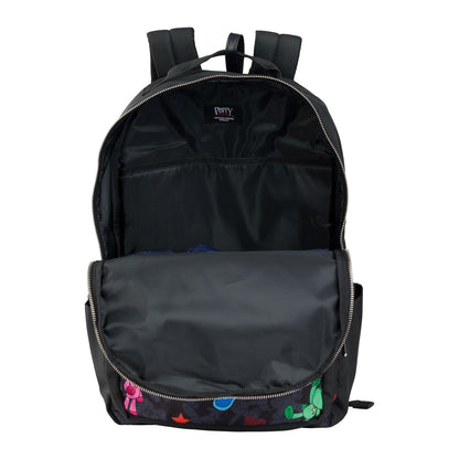Black backpack displaying the Interior Laptop Sleeve.