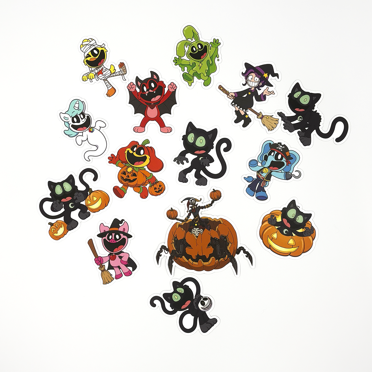 Halloween Critters Vinyl Sticker Pack of 14 | Poppy Playtime