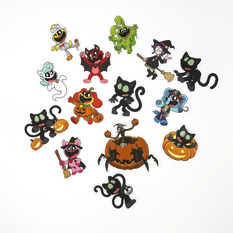 Halloween Critters Vinyl Sticker Pack of 14 | Poppy Playtime