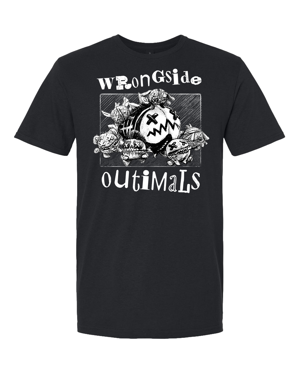 Wrongside Outimals Punker Tee | Poppy Playtime