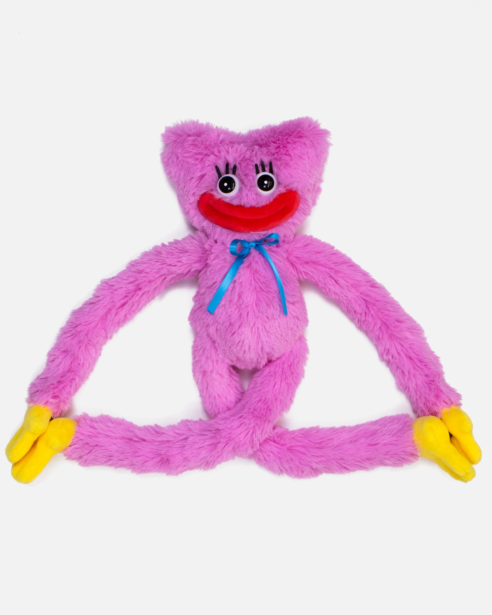 smiling kissy missy poppy playtime 14" plush front. hands and feet velcro together.