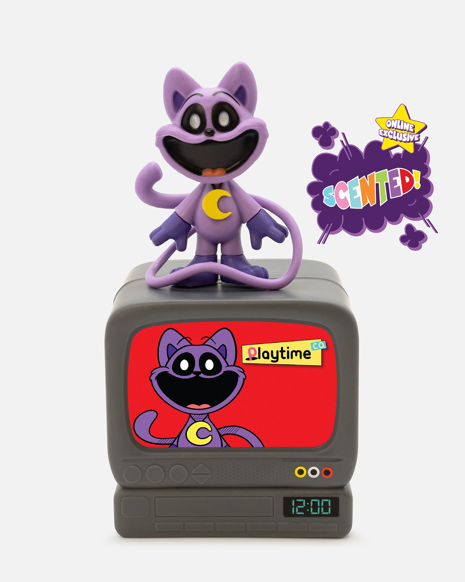 smiling critters catnap smols sitting on top of tv. online exclusive scented!