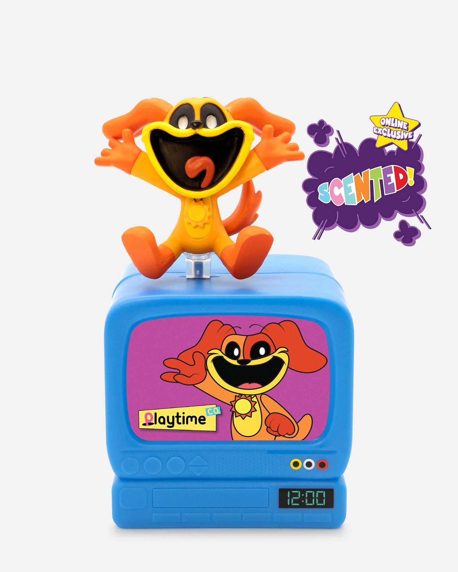 smiling critters dogday smols sitting on top of tv. online exclusive scented!