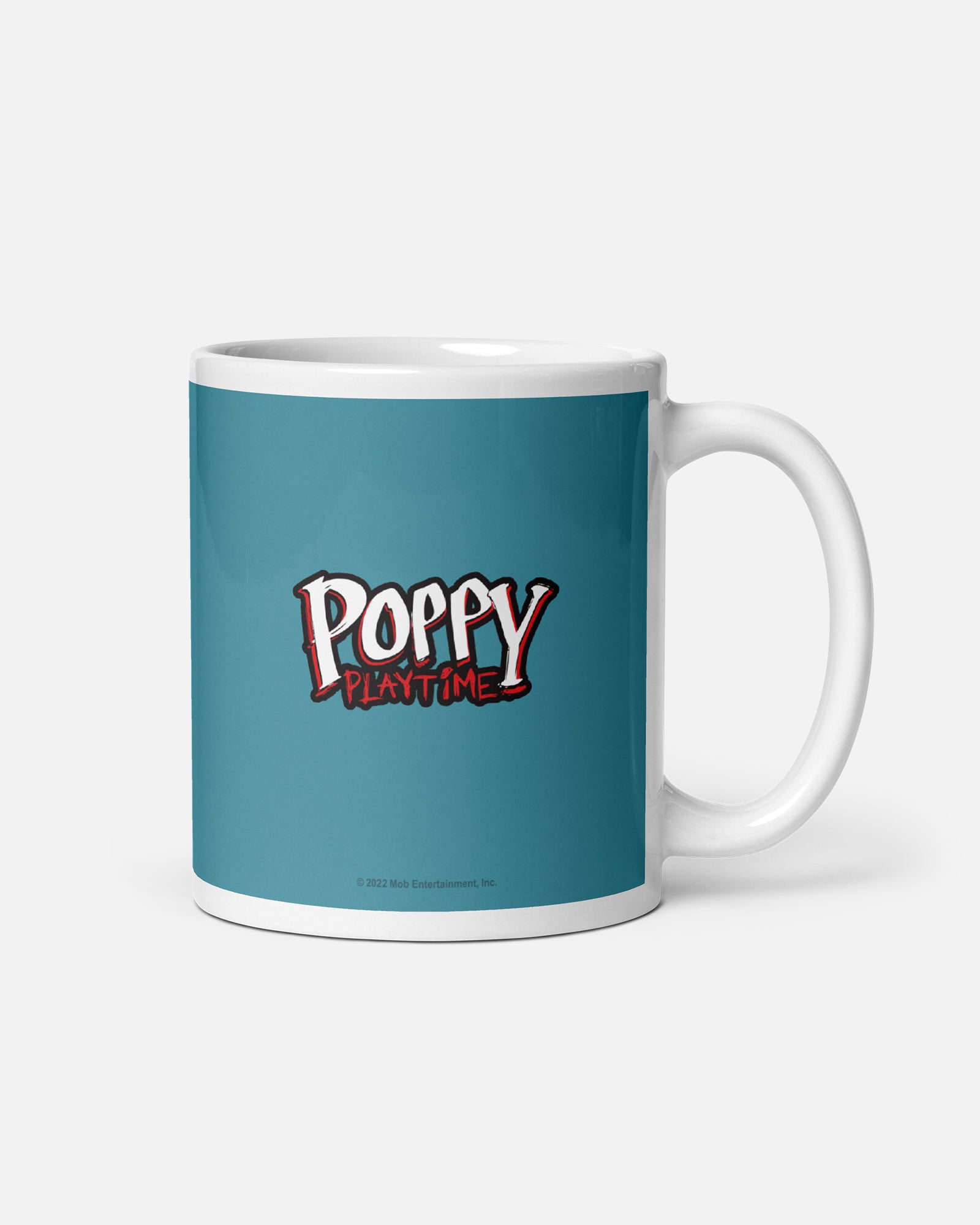 boxy boo mug. text: poppy playtime