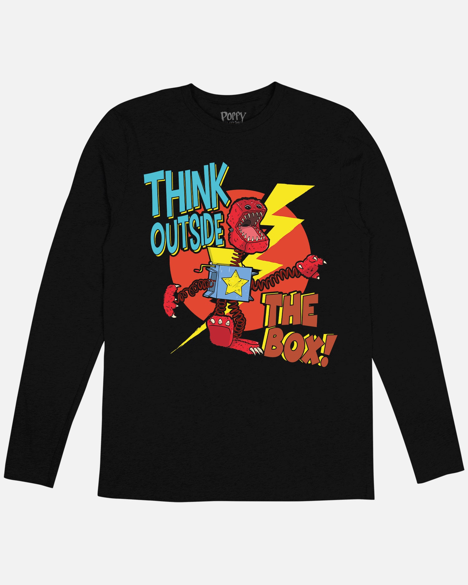 Boxy Boo Think Outside The Box Long Sleeve Tee – Poppy Playtime ...