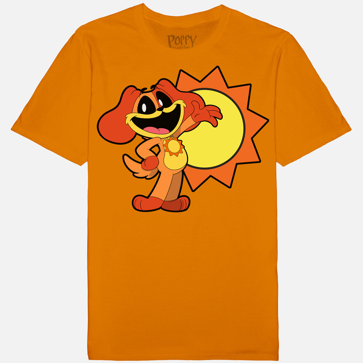 DogDay Cartoon Sun Orange Tee – Poppy Playtime Official Store