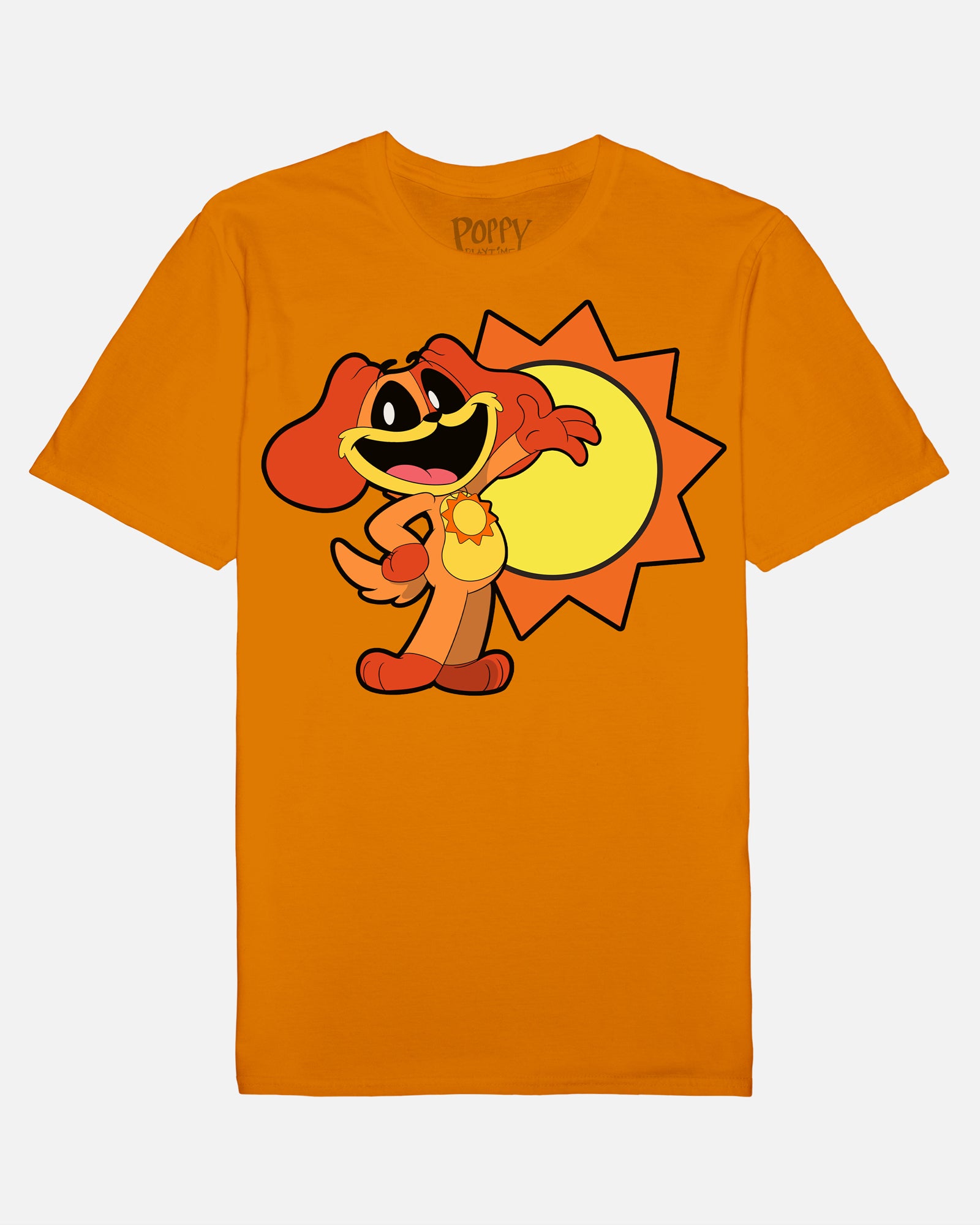 DogDay Cartoon Sun Orange tshirt