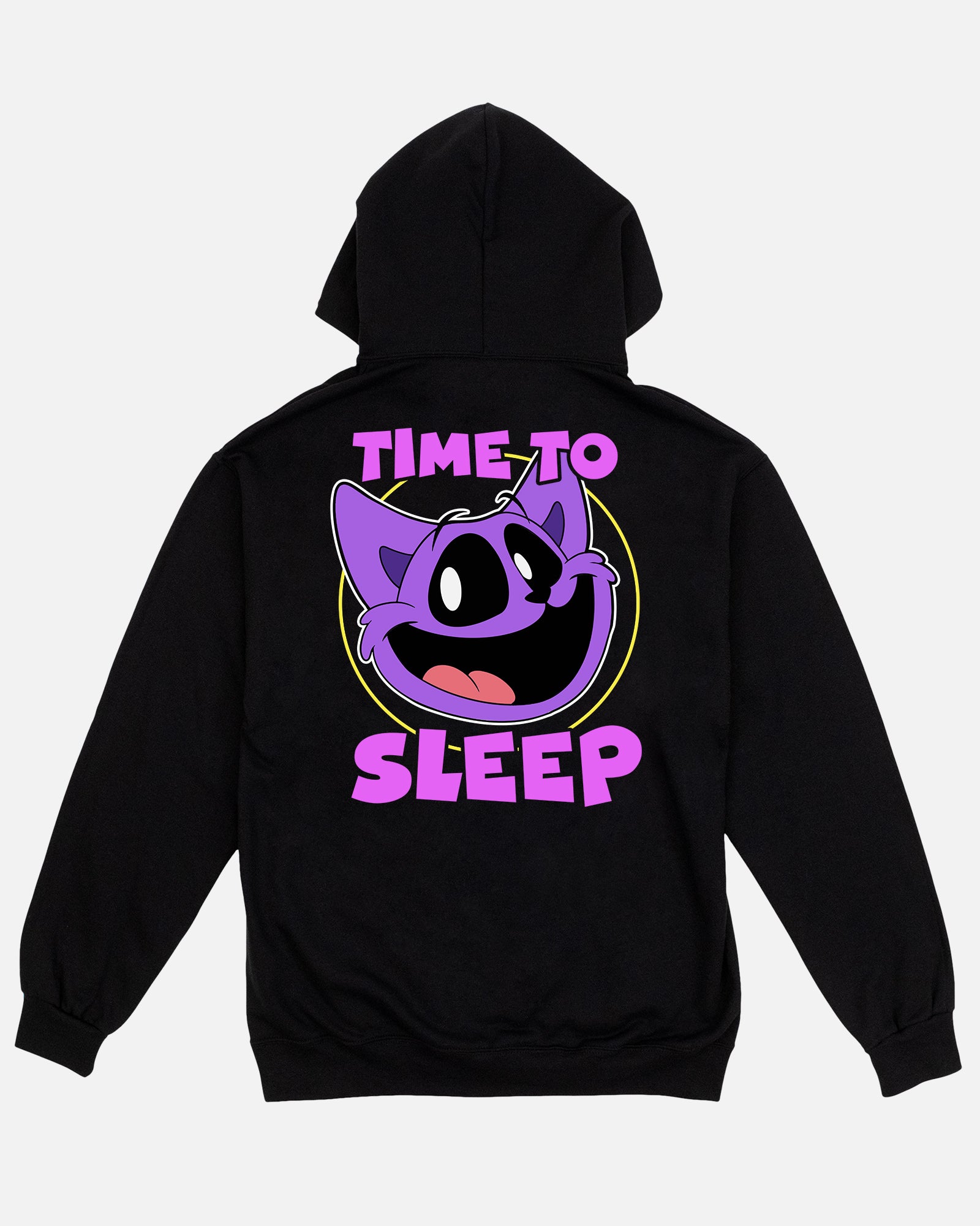 CatNap Time To Sleep Black Hoodie back