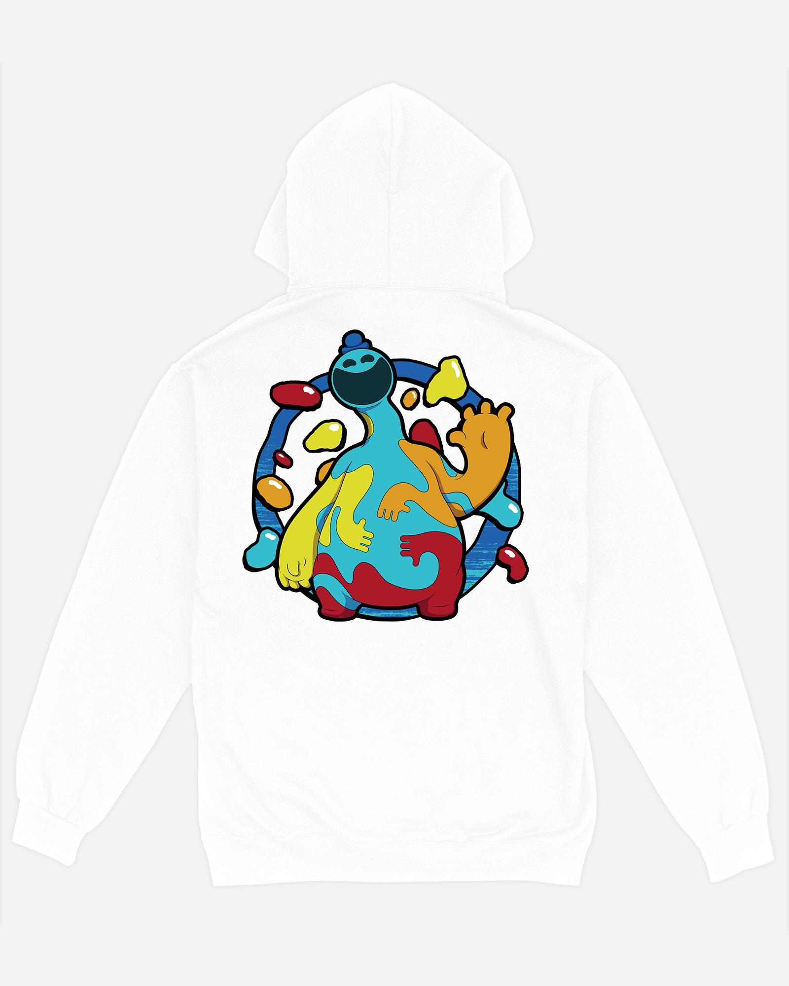 Doey The Doughman White Hoodie Back